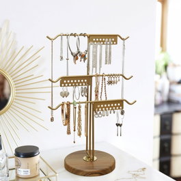 Aberto Design Organizador de Joyas Dorado